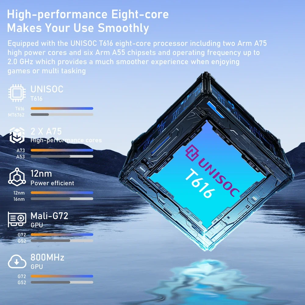 N-one NPad Pro 10.4'' Tablet 2000X1200 FHD UNISOC T616 8GB 128GB Android 12 4G Network 6600mAh Battery 5+13MP 18W PD Charging - imagen 3