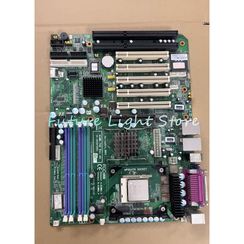 AIMB-742 REV:A1 Placa base de control industrial Dual-NIC AIMB-742E2 - imagen 3