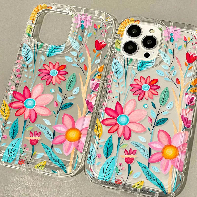 Funda suave de TPU con flores para Xiaomi Redmi Note 13 Pro 12 10 9 Mi 11 Lite 13C 12C 9T 9C 9A 9s 10s 11s POCO X6 Pro X3 NFC M5 M4 - imagen 2