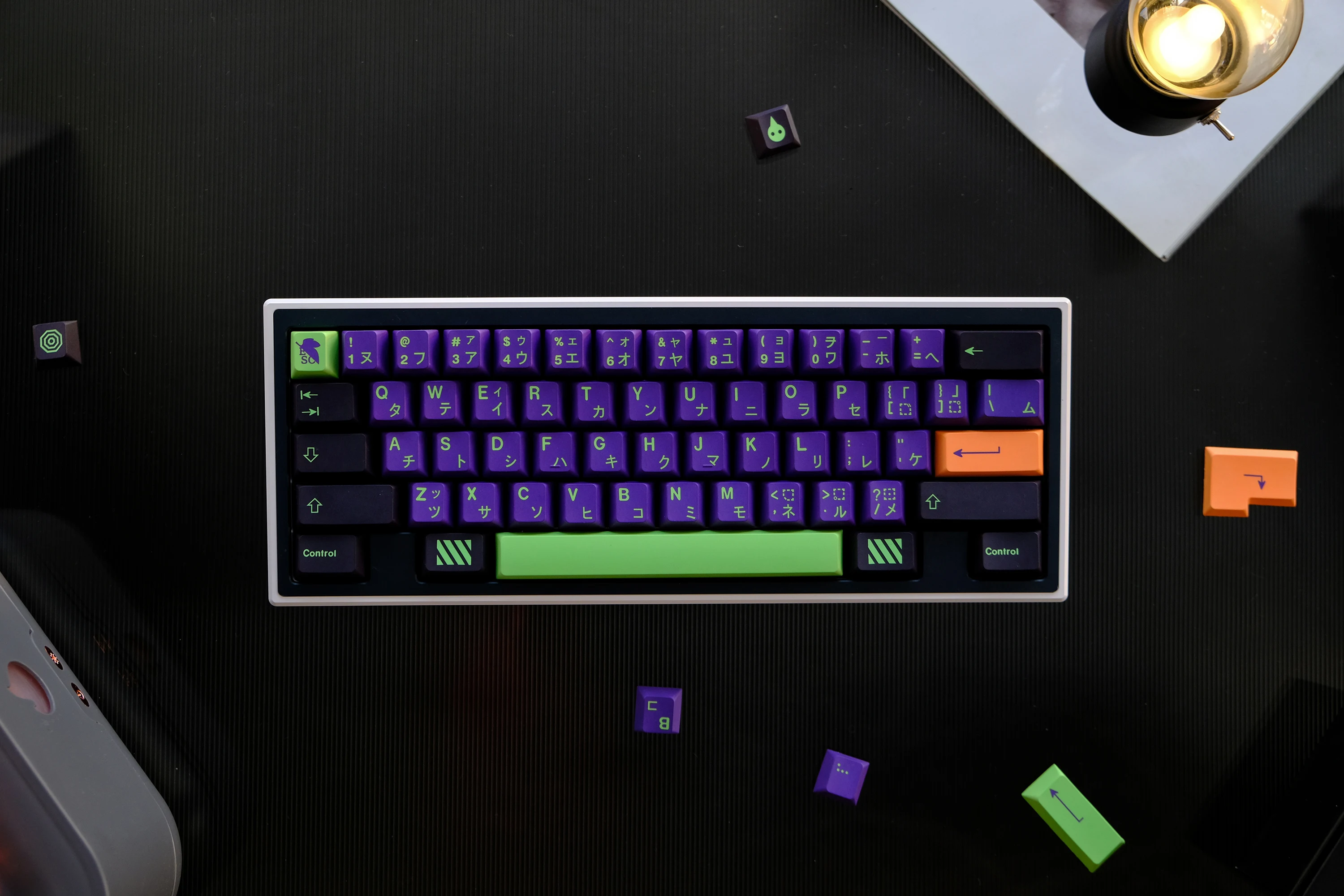 1 Juego de teclas GMK Mecha-01 PBT, teclas de sublimación de tinte, perfil de cereza, teclas Mecha01 con cambio 1.75U 2U 64 68 84 - imagen 5