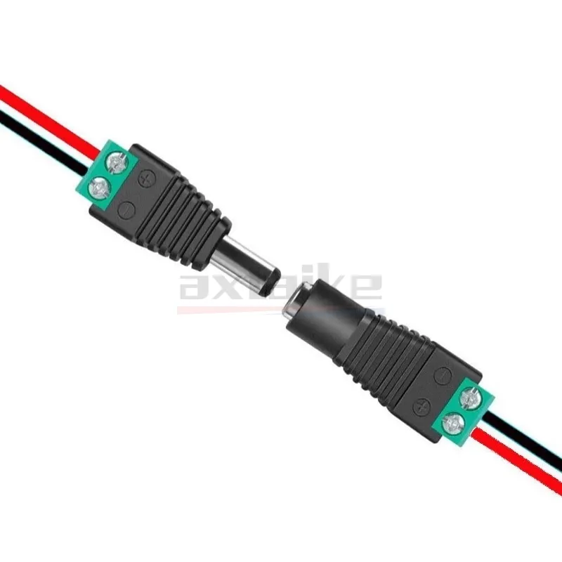 5 uds DC enchufe Jack 5,5*2,1mm 5,5*2,5mm 12V conector macho hembra para luz LED CCTV soldadura sin soldadura libre conveniente rápido - imagen 4