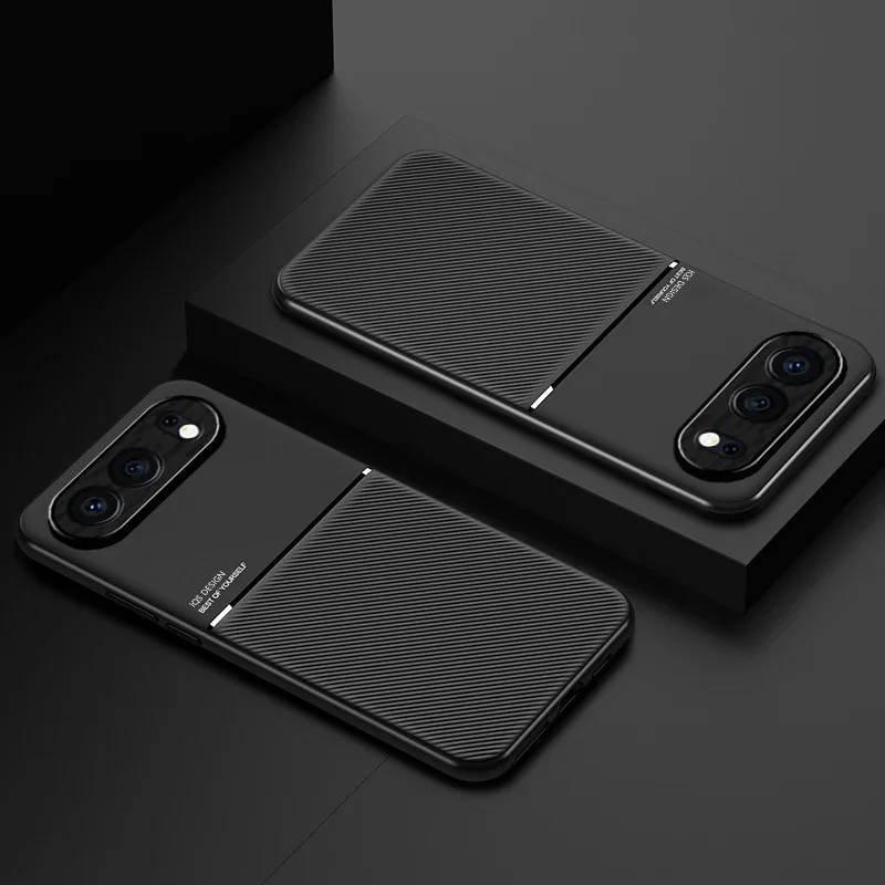 Para Honor 500 Pro funda de teléfono con textura magnética para coche para Huawei Honor 500 500 Pro funda protectora trasera de silicona suave a prueba de golpes - imagen 5