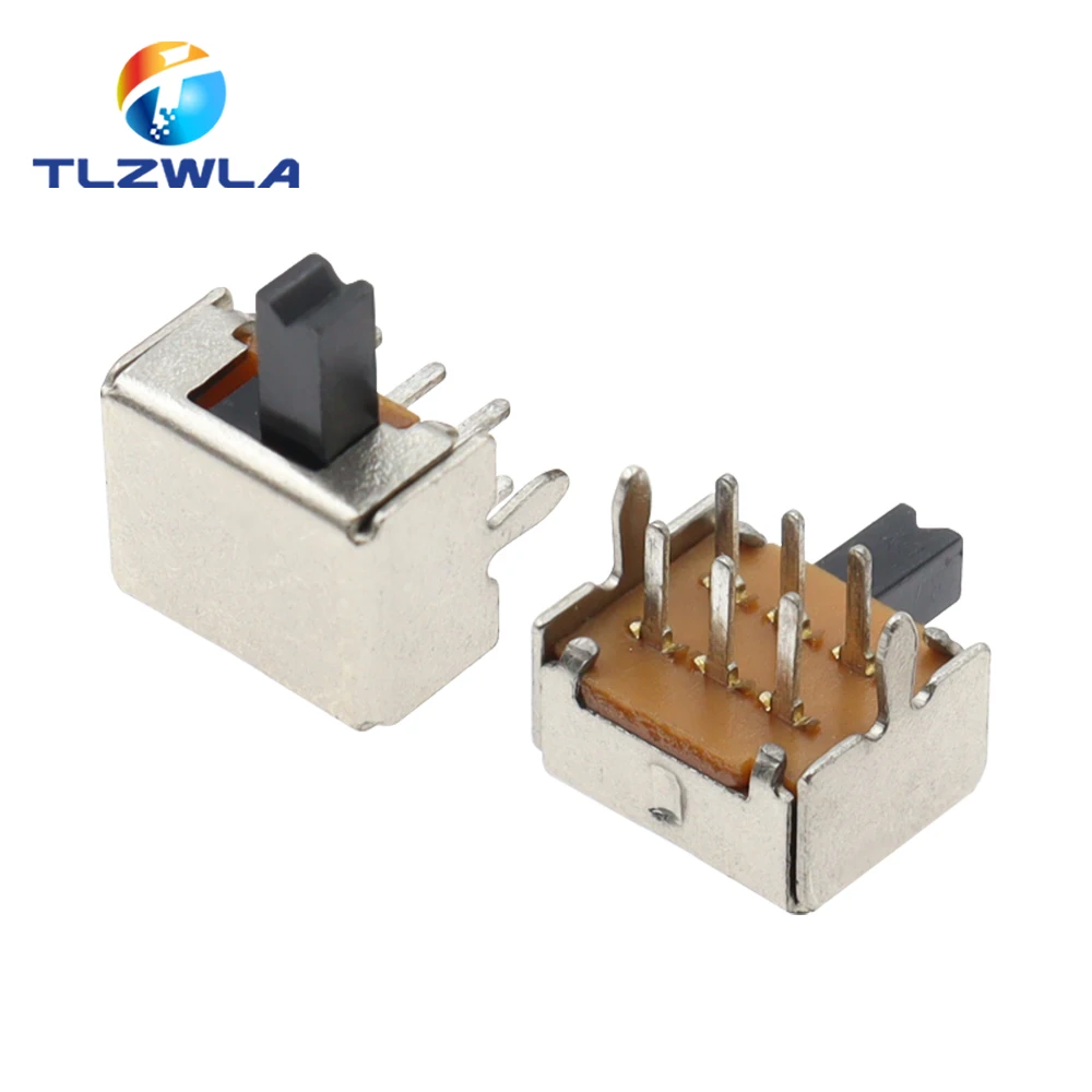 10 Uds interruptor de palanca SK22D07 2P2T 6 pines mango alto 4mm SK22D07VG4 - imagen 3