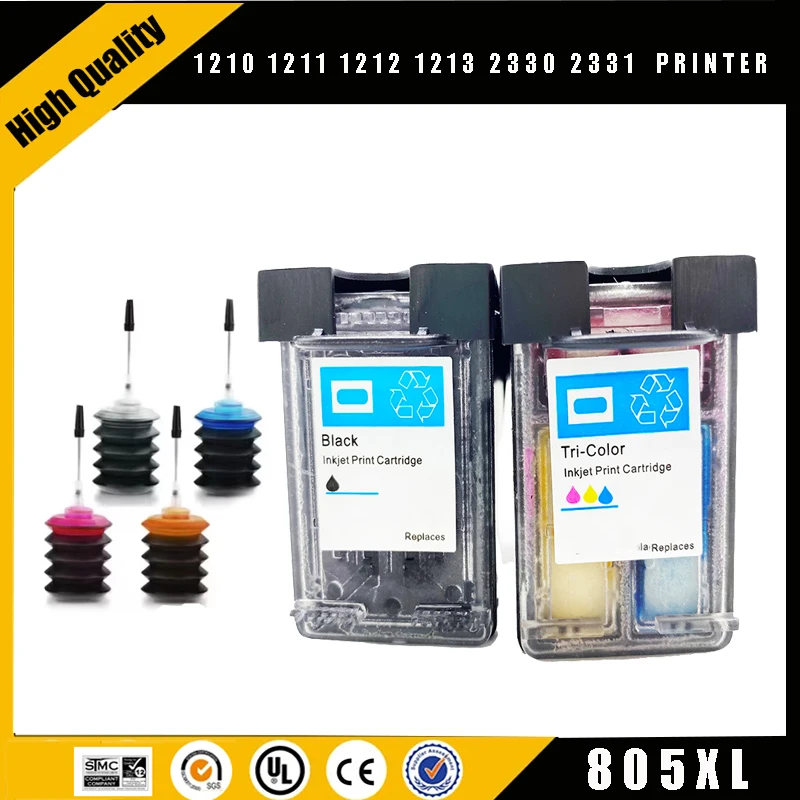 Einkshop-cartucho de tinta recargable para impresora, recambio Compatible con HP805, HP805XL, 805XXL, Deskjet plus, 805, 4121, 4122, 4123 - imagen 2