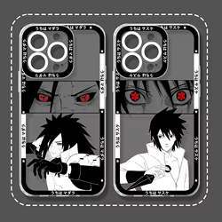 Funda blanda de Anime Ninja Uchiha Madara Sasuke Itachi para iPhone 17 Air 16 15 14 13 12 11 Pro Max Plus XR 8 7 SE 2020