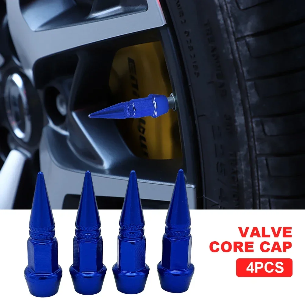 Tapas de aire de rueda de tuerca de vástago sólido, tapa de válvula de tornillo de coche colorida, tapas de válvula de neumático de rueda de coche de aluminio, Tuercas de espiga para la mayoría de los vehículos - imagen 3