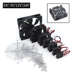 Ventilador Refrigeración PC 12V 80mm – DC Silencioso Bajo Ruido
