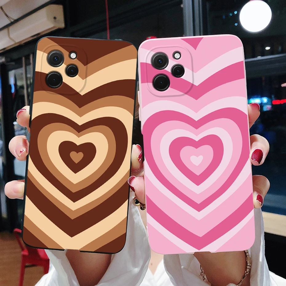 Funda de silicona para Huawei nova Y61, carcasa de teléfono de TPU con corazón de amor bonito, 4G Y 61 NovaY61, EVE-LX3, EVE-LX9