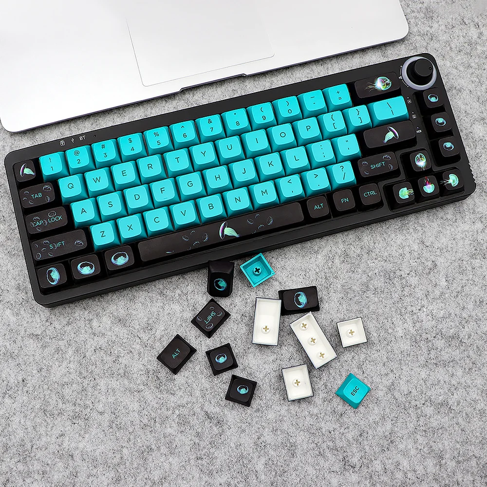 Teclas PBT de 141 teclas, DYE-SUB, perfil XDA, retroiluminación de medusas personalizada, teclas para teclado mecánico gk61 64 NJ68 SP84 rx980 - imagen 2