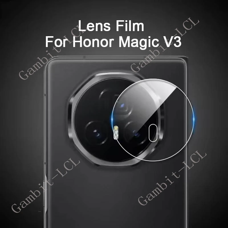 Lente de cámara 3D 9H HD para Honor Magic V3, vidrio templado en HonorMagicV3 MagicV3, película protectora de pantalla trasera