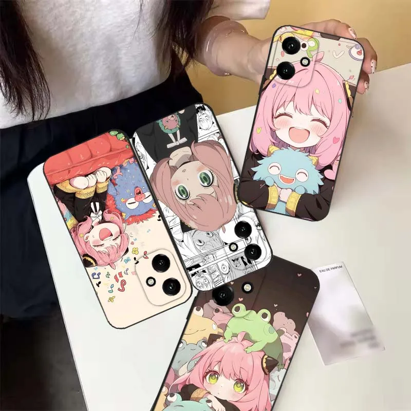 Funda de Anime Anya Forger para Huawei Honor 9X 9A 8A 8X 80 70 60 50 SE Lite Pro Plus Flat Prime 5G