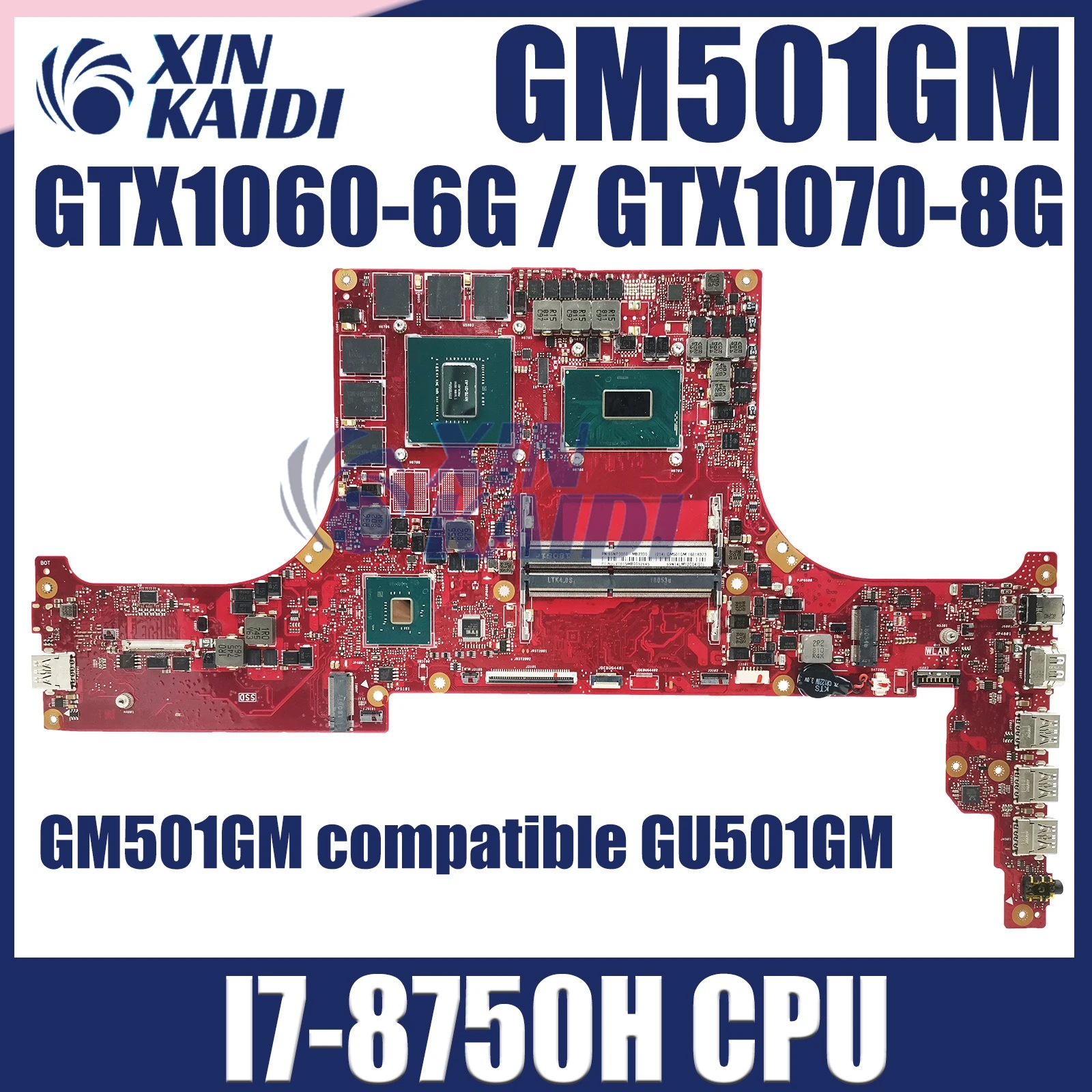 Para ASUS ROG Zephyrus GM501GS GM501GM MW501GM MW501GS GU501GW placa base GU501GX GU501GV GU501GM GU502GM GU500GM GU501GE GU501GM