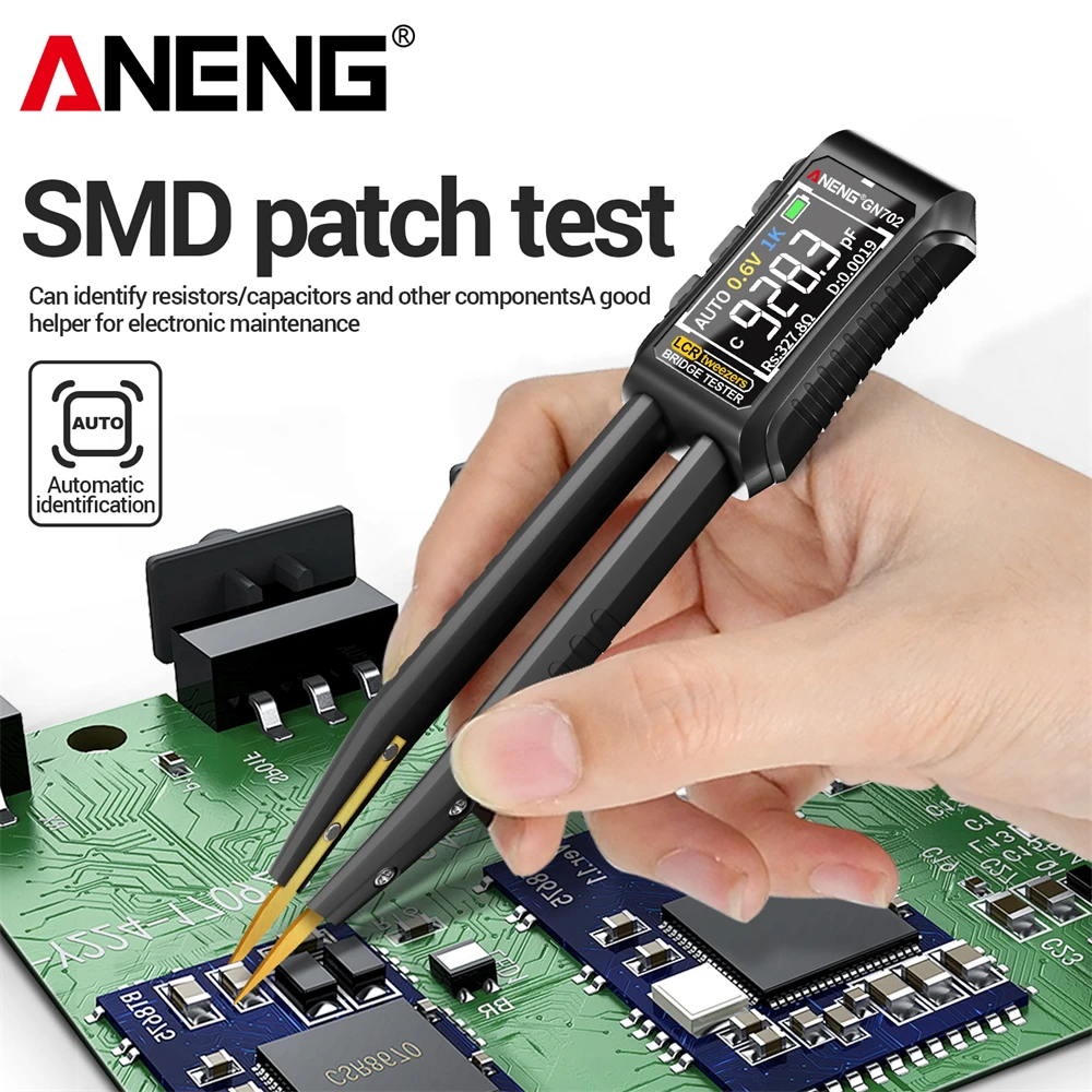 ANENG GN702 LCR puente de pinzas inteligentes batería de litio recargable incorporada condensadores de inductancia multifuncionales herramientas de medición - imagen 4