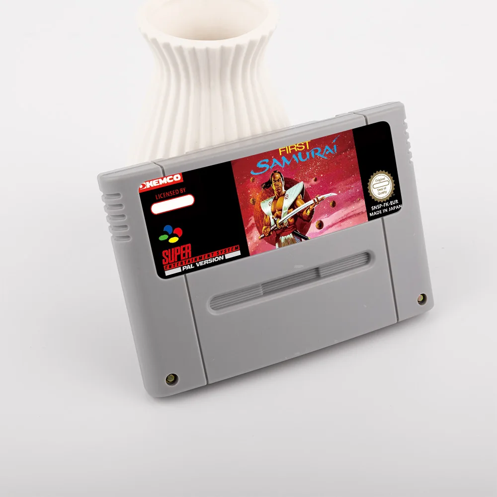 Primer juego de acción samurái para tarjeta de juego SNES de 16 bits para consola de videojuegos SNES versión EUR PAL para Nintendo