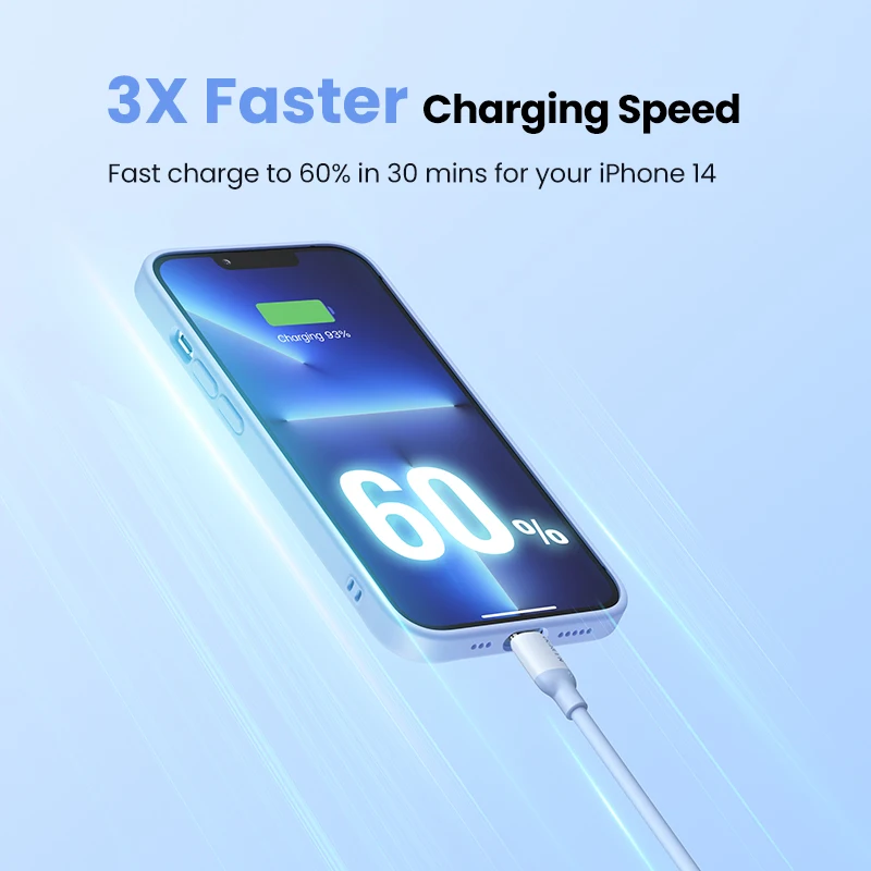 UGREEN Cable USB-C Silicona MFi a Lightning iPhone 14/13/12 Pro Max - imagen 2