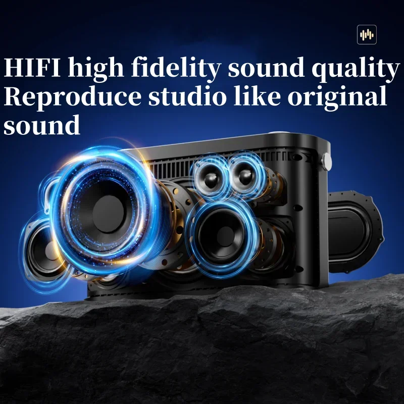 SODLK S1271 PLUS Altavoz Bluetooth de 280W Caja de sonido portátil de tres vías Subwoofer de graves impermeable al aire libre con pantalla LED - imagen 5