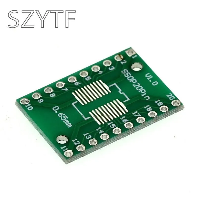 Placa adaptadora para bolsa SOP20 SSOP20 TSSOP20 SMD turn DIP 0,65/1,27mm, 20 unids/lote - imagen 2