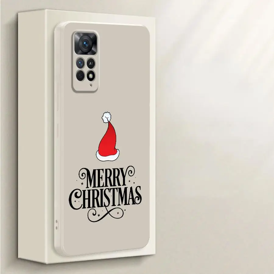 Funda de teléfono para Samsung Galaxy A16 A22 A52 A24 A34 A36 A26 A51 A15 A11 A12 A13 A14 A35 funda suave sombrero de Navidad moda - imagen 5