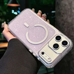 Funda iPhone 17 Pro Max Transparente MagSafe con Purpurina
