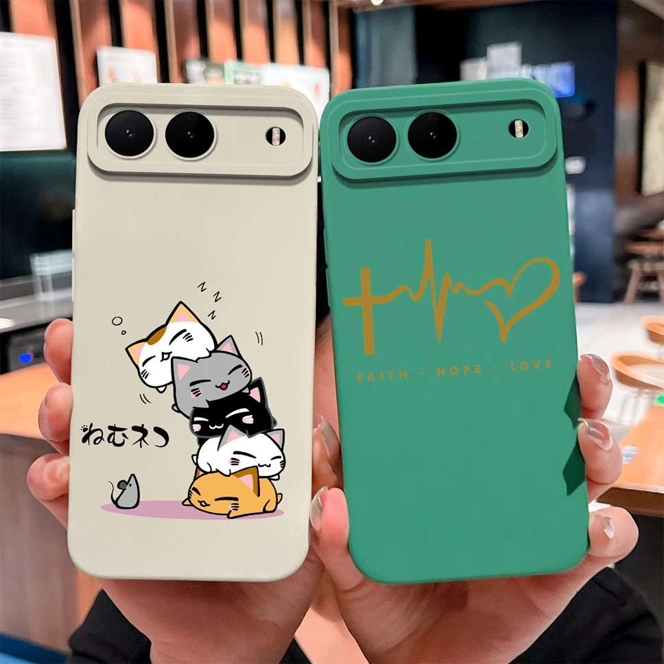 Para Infinix Hot 60i 5G / Tecno Spark GO 2025 funda de teléfono bonitas flores suave silicona líquida parachoques antideslizante ligero - imagen 2