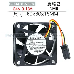 FANUC-NMB 2406KL-05W-B59 6015, convertidor de frecuencia de 24V, máquina herramienta CNC, ventilador especial, Original, nuevo