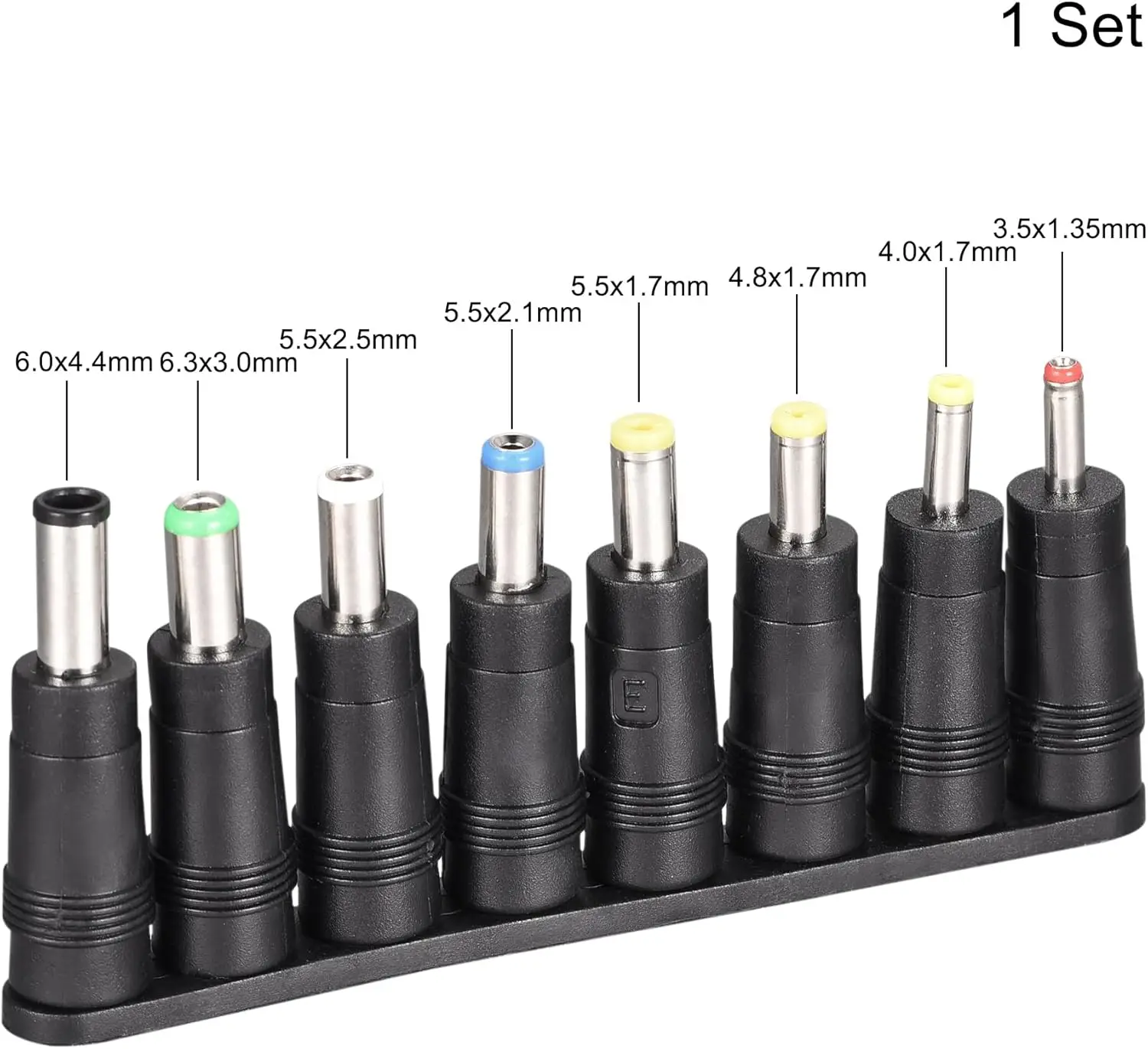 Conectores de adaptador de CC, adaptador de corriente de enchufe Jack de barril de CC, punta de adaptador hembra a macho de 5,5x2,1mm para Monitor, enrutador de cámara web y portátil - imagen 5