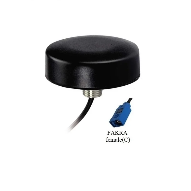 Fakra hembra IP67 beidou glonass antena gps montaje en tornillo uso al aire libre alta ganancia tamaño pequeño GPS glonass beidou antena activa para coche