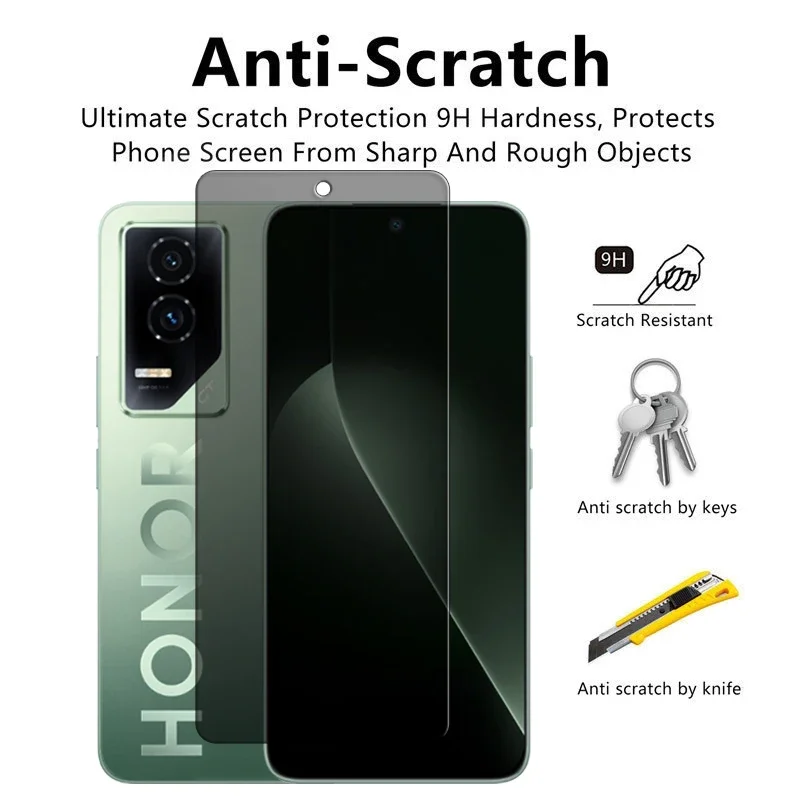 Para Honor GT 5G vidrio para Honor GT vidrio templado 6,7 pulgadas pegamento completo Anti-espía Protector de pantalla de privacidad para Honor GT película de lente - imagen 4