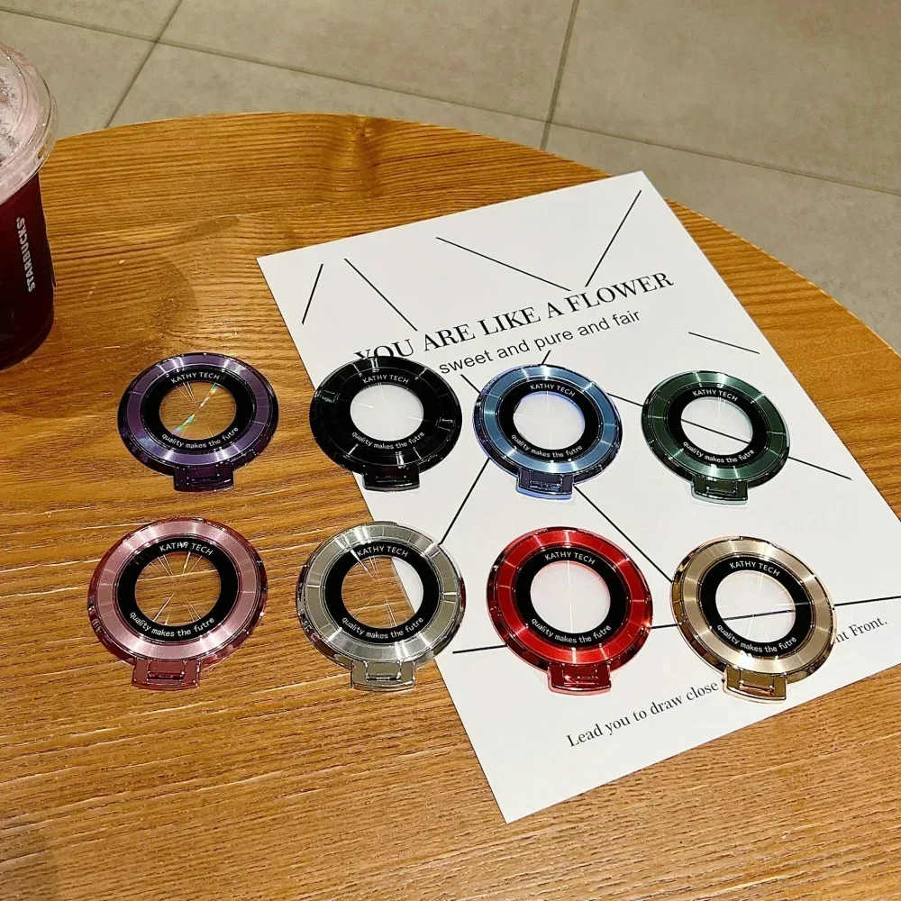 Soporte de teléfono adhesivo trasero con anillo magnético, carcasa de soporte con agarre magnético extraíble para iPhone 16 15 Huawei Xiaomi 15 - imagen 5