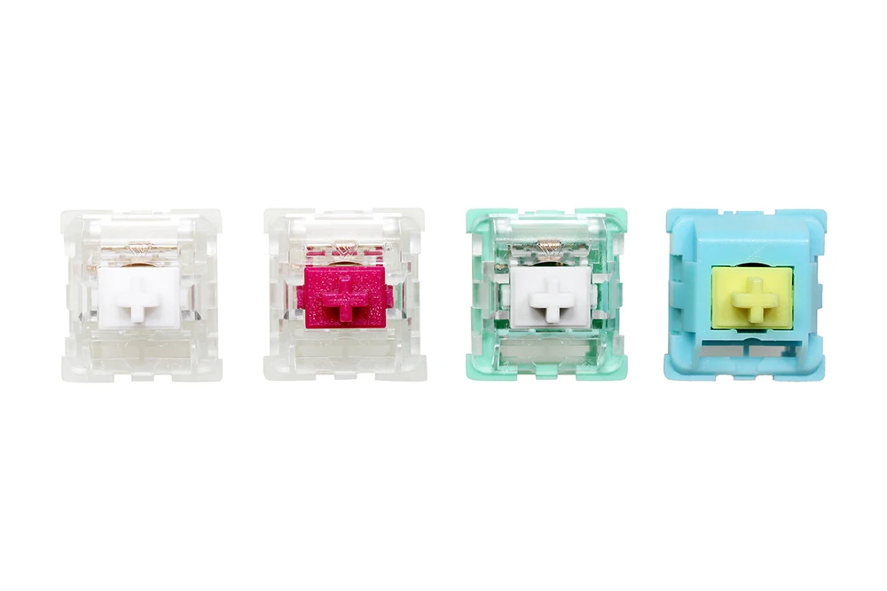 KTT Col Tofu interruptor lineal 45g MX para teclado mecánico, 80m, interruptor de fábrica Lubed Kanbai POM RGB, resorte largo de 3 pines - imagen 4