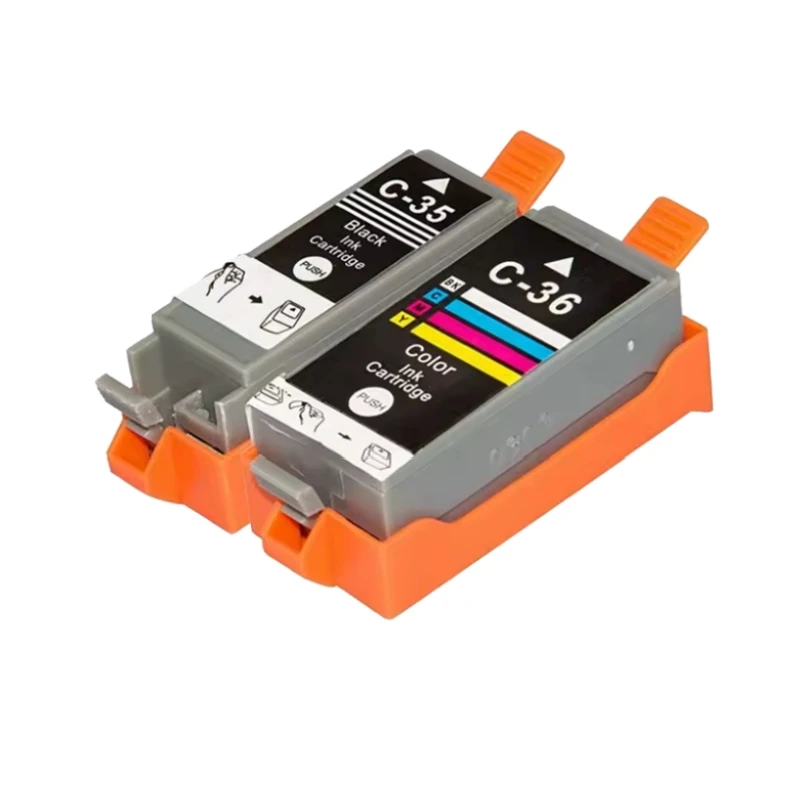 Derisa 10 Uds cartucho de tinta PGI-35 PGI35 CLI-36 CLI36 Compatible pgi35 cli36 para impresora Canon PIXMA IP100 iP110 IP100B TR150 - imagen 4