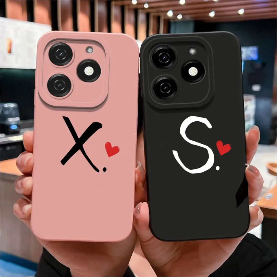 Para Infinix Smart 8 Pro Plus HD funda de teléfono Simple amor corazón letras suave silicona alta calidad Shell para Infinix Smart8 parachoques - imagen 2
