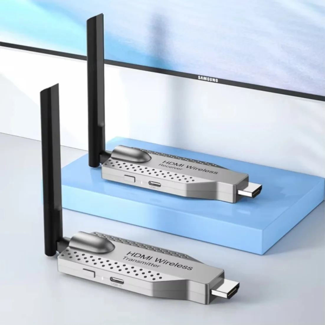 5G 1080P 100M inalámbrico Compatible con HDMI transmisor de Audio y vídeo receptor extensor adaptador Dongle para TV Monitor proyector PC - imagen 2