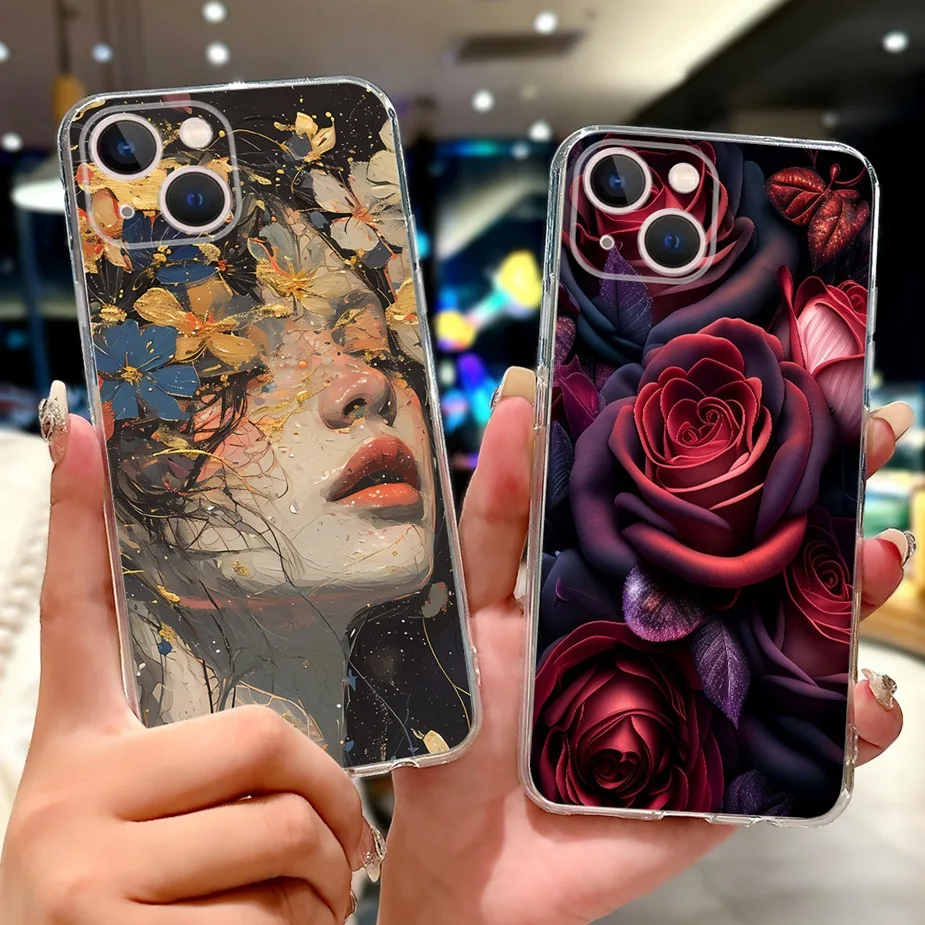 Para Apple iPhone 13 funda iPhone13 Mini lindo gato León pintado funda de silicona suave funda de teléfono para iPhone 13 Pro Max iPhone13 Shell - imagen 2