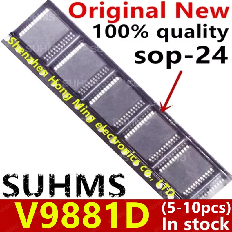 Chipset V9881D sop-24, 5-10 unidades, 100% nuevo