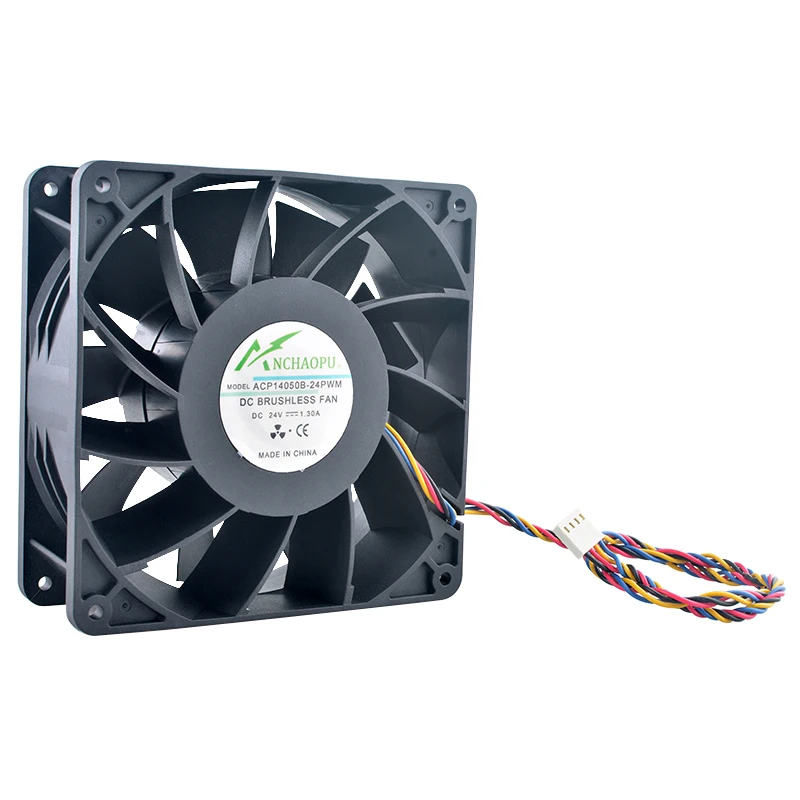 Ventilador de refrigeración de alta velocidad de 14cm y 140mm ACP-14050B-24PWM 140x140x50mm DC24V 1.30A para fuente de alimentación del inversor del servidor - imagen 5