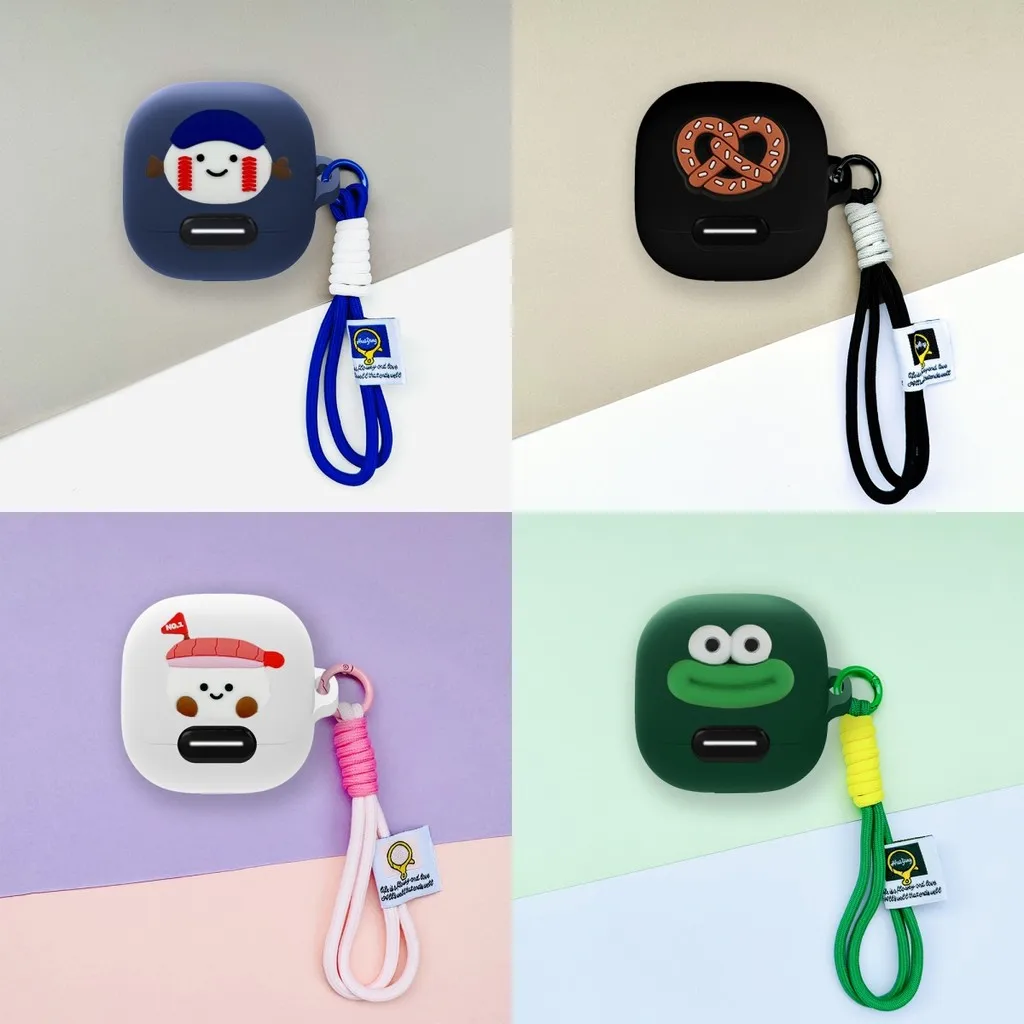 Funda protectora suave de silicona para Anker Soundcore Liberty 4 NC, bonito colgante con cordón, Soundcore Liberty 4 NC