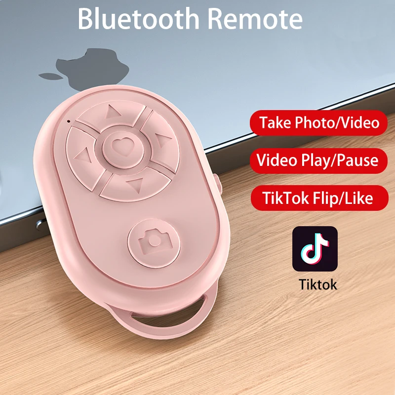 Mando a distancia con Bluetooth para cámara de vídeo Xiaomi, Samsung, OPPO, teléfono móvil Android, Tiktok, giro de página de película - imagen 2