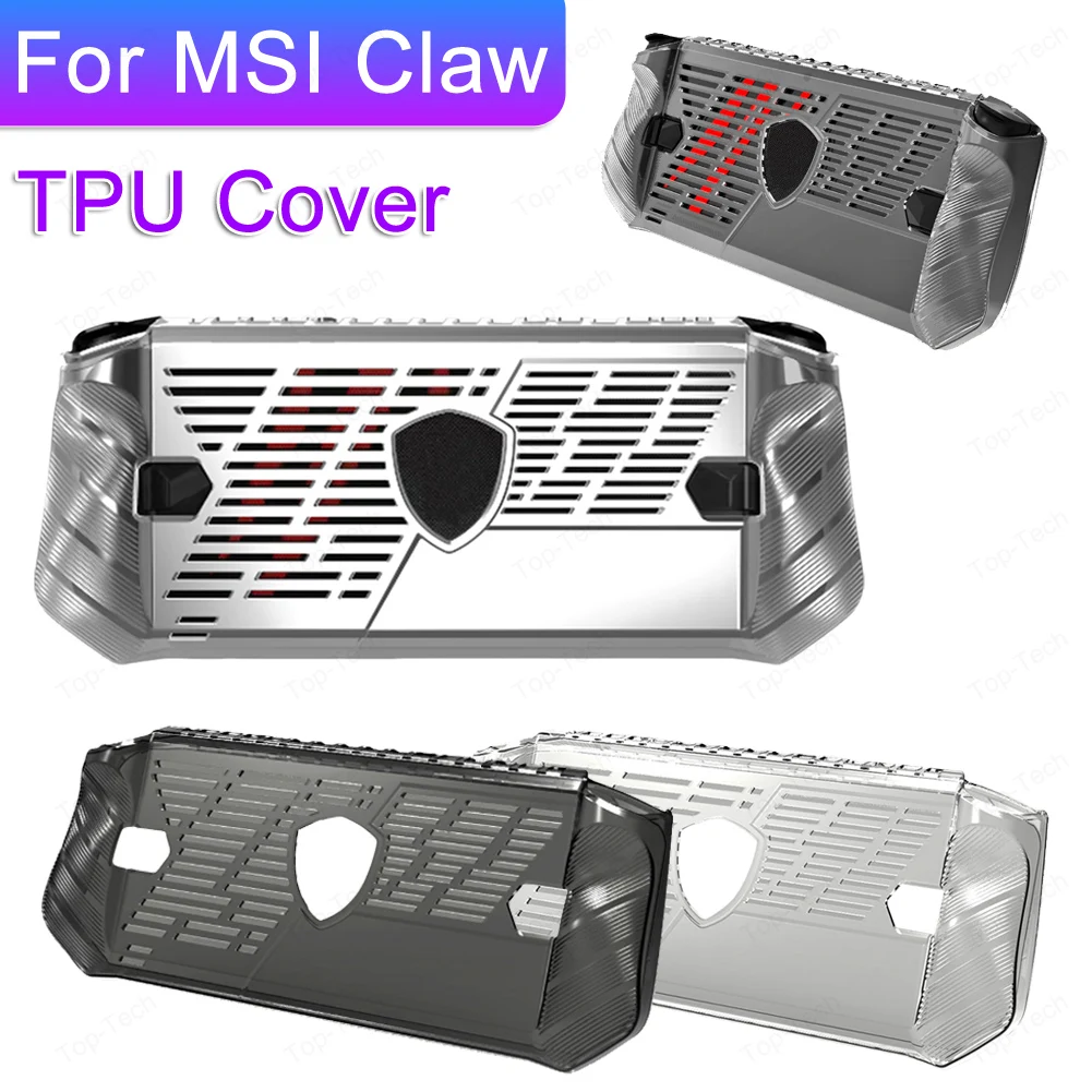 Funda protectora de TPU para consola portátil MSI Claw, carcasa protectora completa antiarañazos, bolsa de almacenamiento, accesorios para juegos