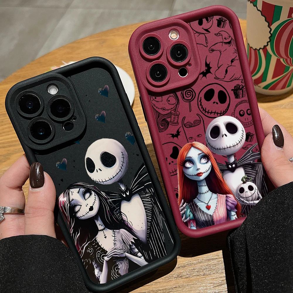 Funda de teléfono Corpse Bride Skeleton Love para Google Pixel 9 8 8A 7 7A Pro XL 5G, Funda suave de TPU a prueba de golpes