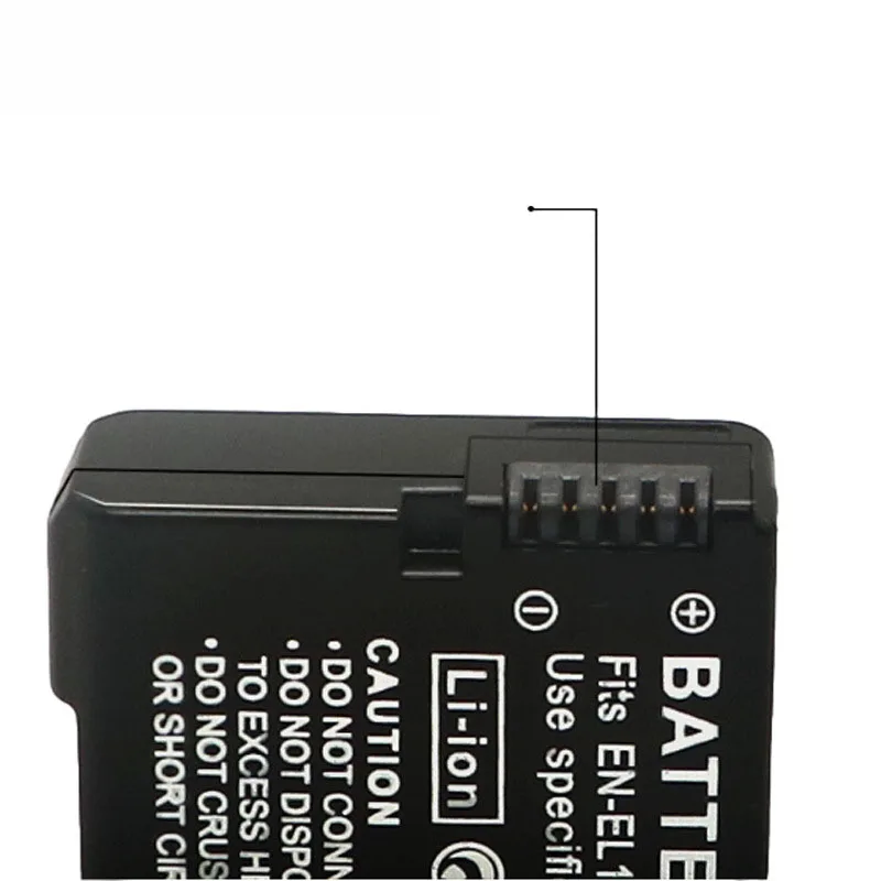 Batería de iones de litio EN-EL14, batería recargable de EN-EL14A de 1500mAh para cámara Nikon D3100 D3300 D3500 D5600 D5200 P7000 P7100 P7800 - imagen 5