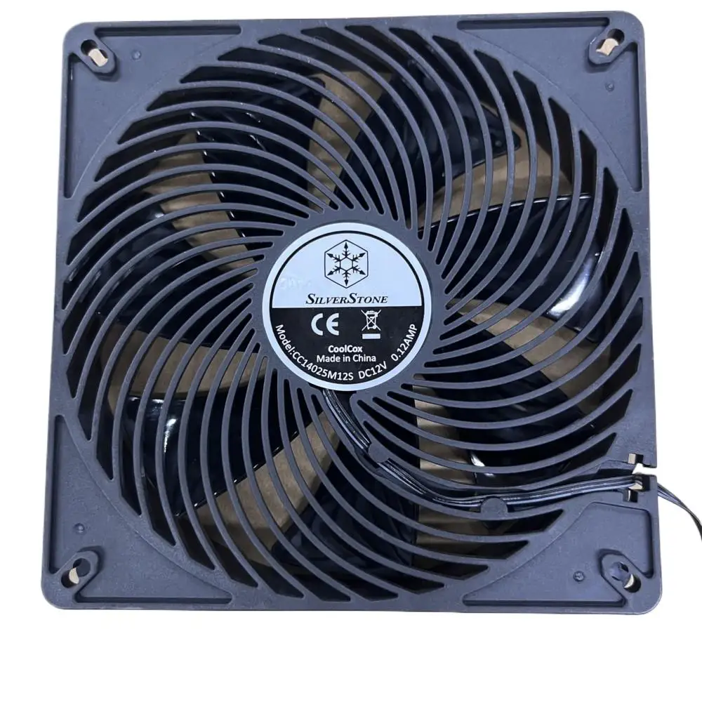 Ventilador con caja de 140 mm AP140i Ventilador con caja de 14 cm 12 V 0.12 A Refrigeración "Penetratador de aire" de 3 pines (paquete a granel) - imagen 2