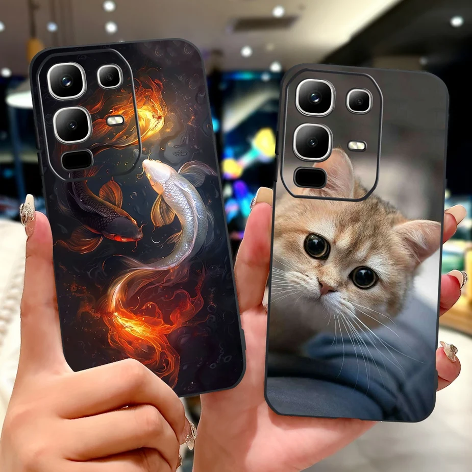 Para Infinix Note 50S 5G funda X6870 nueva funda pintada de lujo funda de teléfono de silicona suave para Infinix Note 50S Note50S 5G Fundas bolsas - imagen 2