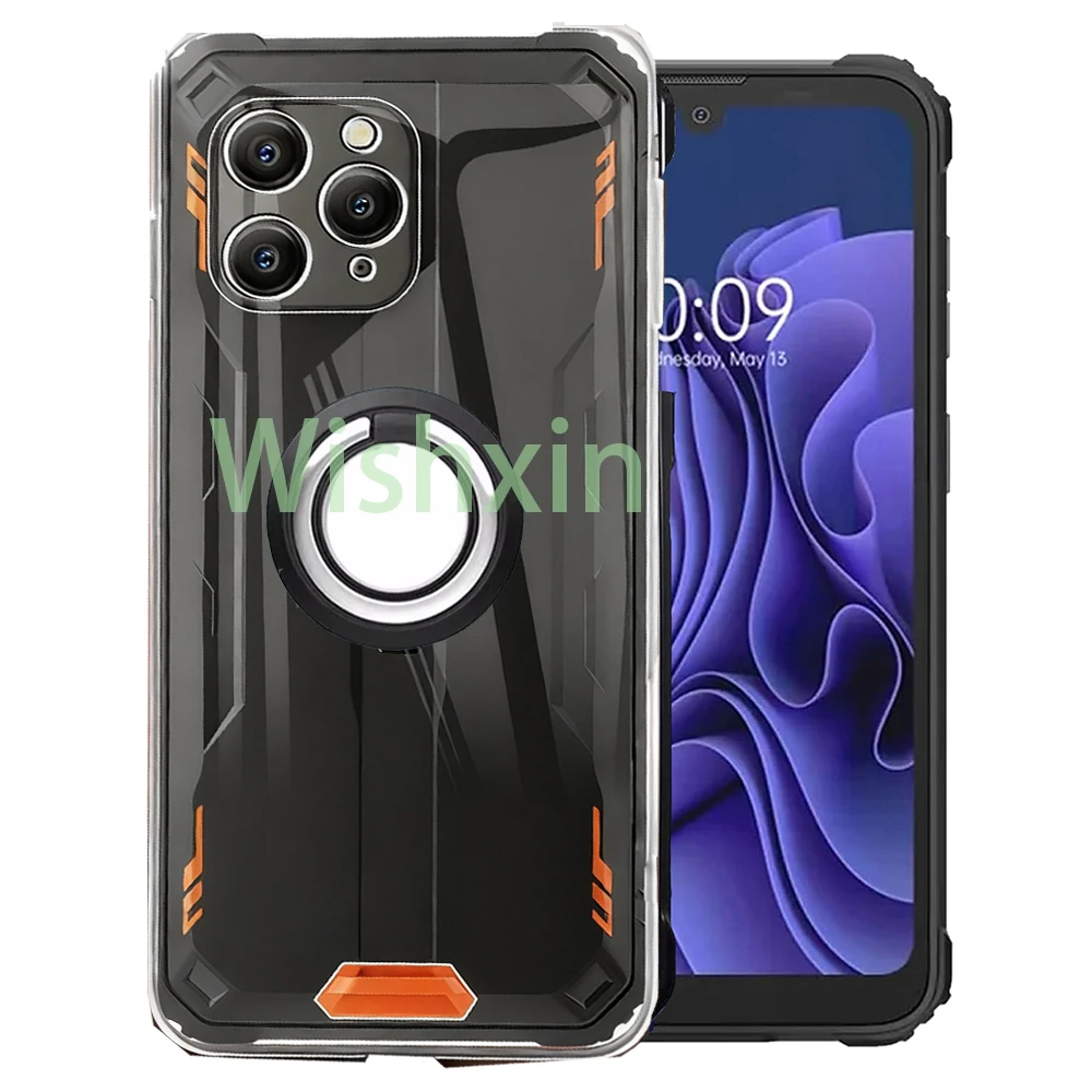 Funda para Blackveiw BV5300 Pro soporte de anillo a prueba de golpes suave TPU Kickstand cubierta para Blackveiw BV5300 Plus Oscals S70 Couqe Funda