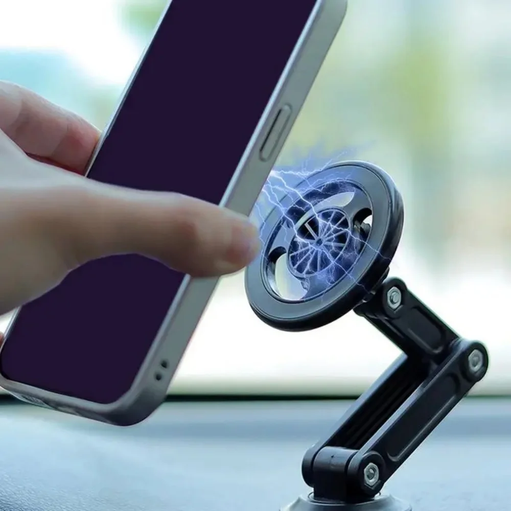 Soporte magnético universal para teléfono para salpicadero de coche 360 ° Soporte de navegación GPS automático ajustable con rotación, soporte antideslizante para teléfono inteligente para coche - imagen 5