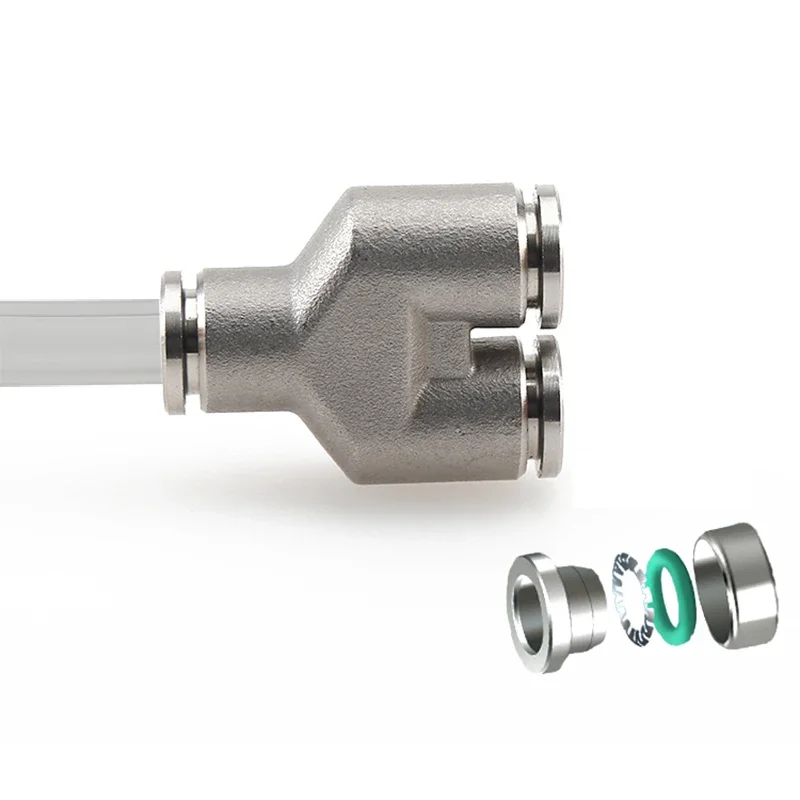 Conectores de acero inoxidable 304, accesorios para mangueras neumáticas, tubo de aire de 4mm, 6mm, 8mm, 10mm, 12mm, accesorios de acoplamiento de liberación rápida - imagen 4