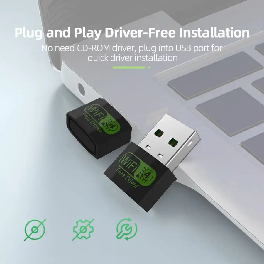 Adaptador WiFi de 150Mbps, controlador gratuito, tarjeta de red de tamaño Mini USB 2,0, receptor inalámbrico de 2,4G, 802.11n, para PC y Escritorio - imagen 5