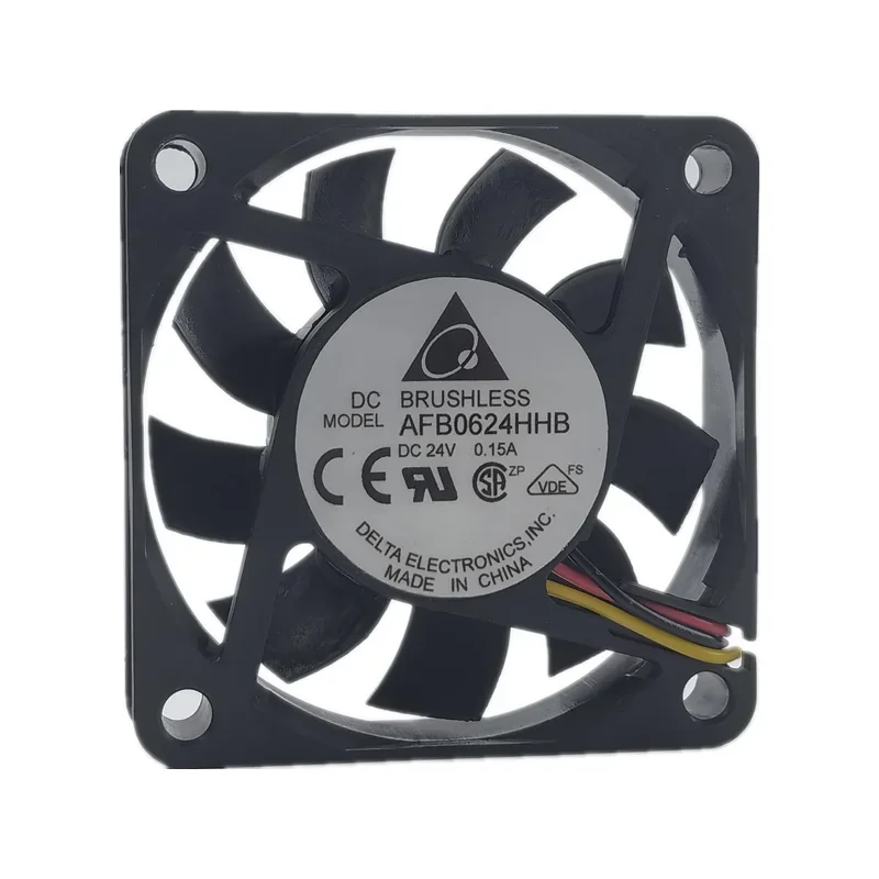 Nuevo AFB0624HHB 24V DC 0.15A 6cm 6015 CPU chasis convertidor de frecuencia ventilador de refrigeración 60*60*15MM - imagen 5