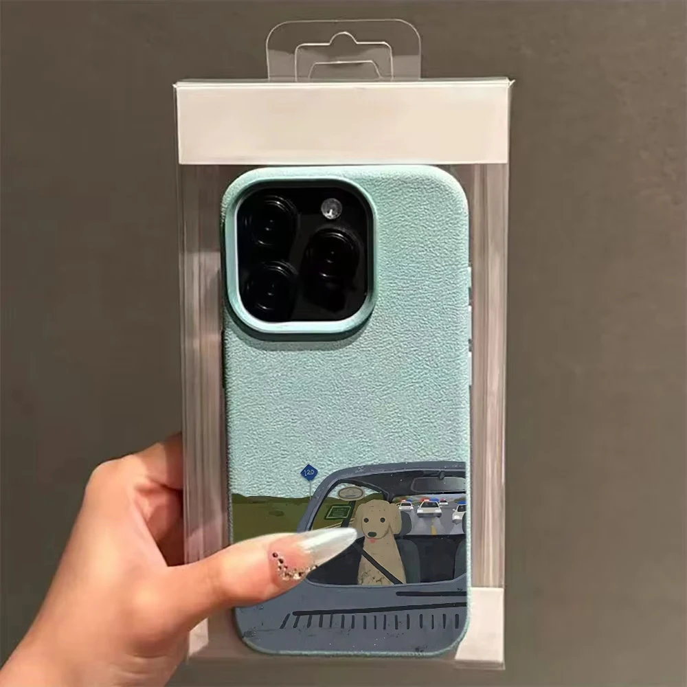 Funda de teléfono con dibujos divertidos para parejas de perros para iPhone 16 Pro Max Coque 15 Pro Max 14 13 12 11 17 Air X XR Funda suave a prueba de golpes - imagen 2