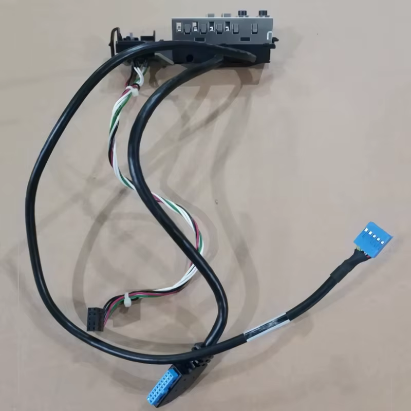 Detalle del módulo USB 3.0 con botón de encendido